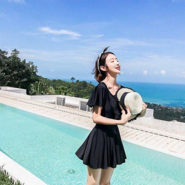 [해외]Dch 2018 여성 기본 원피스 스타일 수영복 해변용품 수영용품
