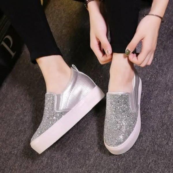 [해외]Dch 2018 여성 기본 단화 슈즈 신발 스니커즈 슬립온 플랫 신발 슈즈 스니커즈