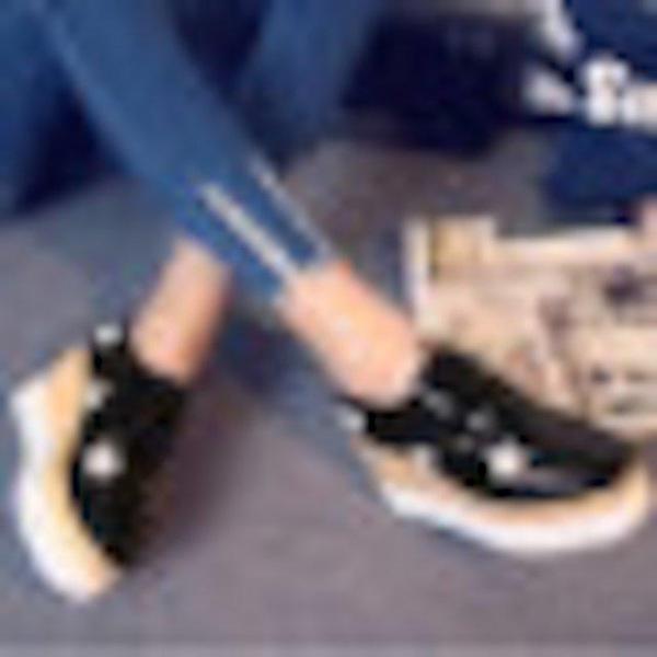 [해외]Dch 2018 봄과 여름 같은 스타 메쉬 두꺼운 플랫폼 평방 머리 슬로프와 여자의 신발 슈즈 스니커즈