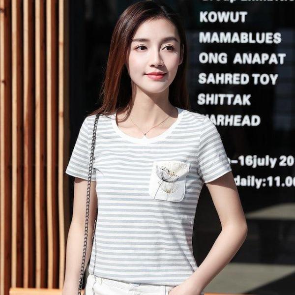 [해외]Dch 2018 여성 여름 스프라이트 반팔티 티셔츠 티 셔츠