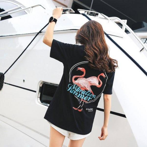 [해외]Dch 2018 여성 여름 프린팅 반팔티 티셔츠 티 셔츠