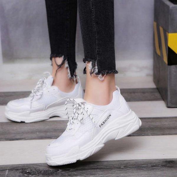 [해외]Dch 2018 새 새 봄 흰 여성 학생 야생 스포츠 슈퍼 흰 신발 슈즈 스니커즈