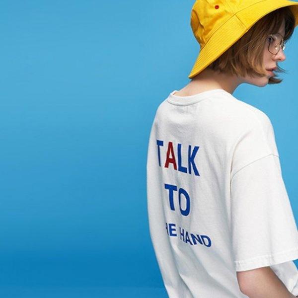 [해외]Dch 2018 여성 루즈핏 라운드 반팔티 티셔츠 티 셔츠
